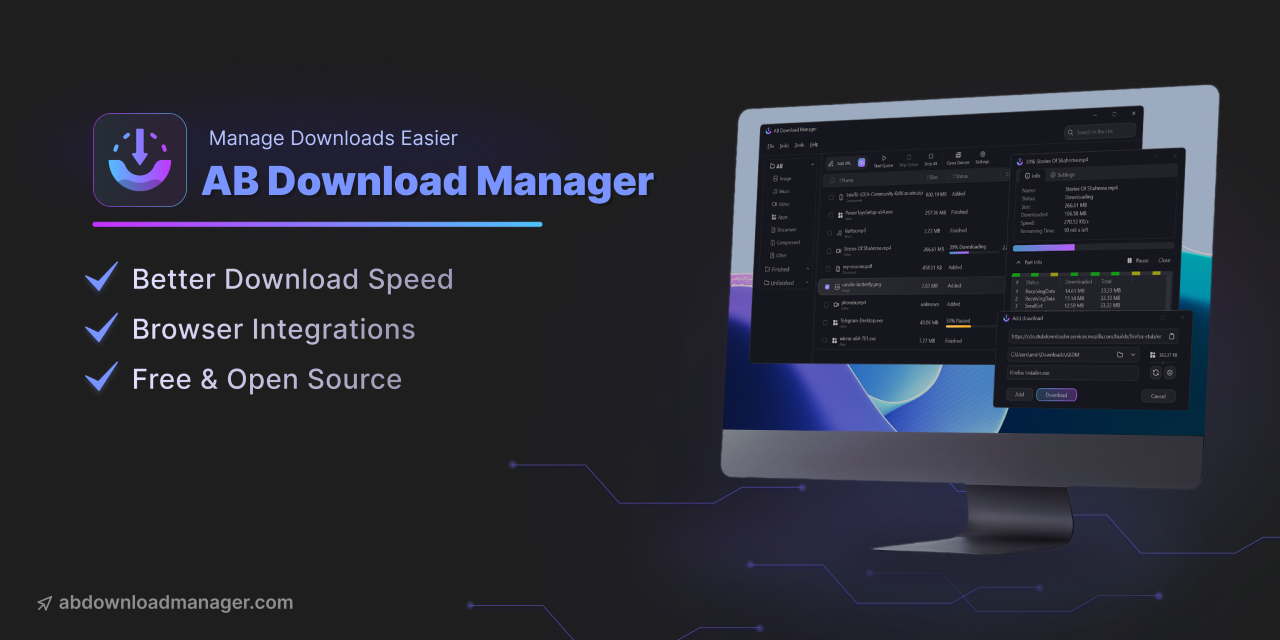 AB Download Manager Banner