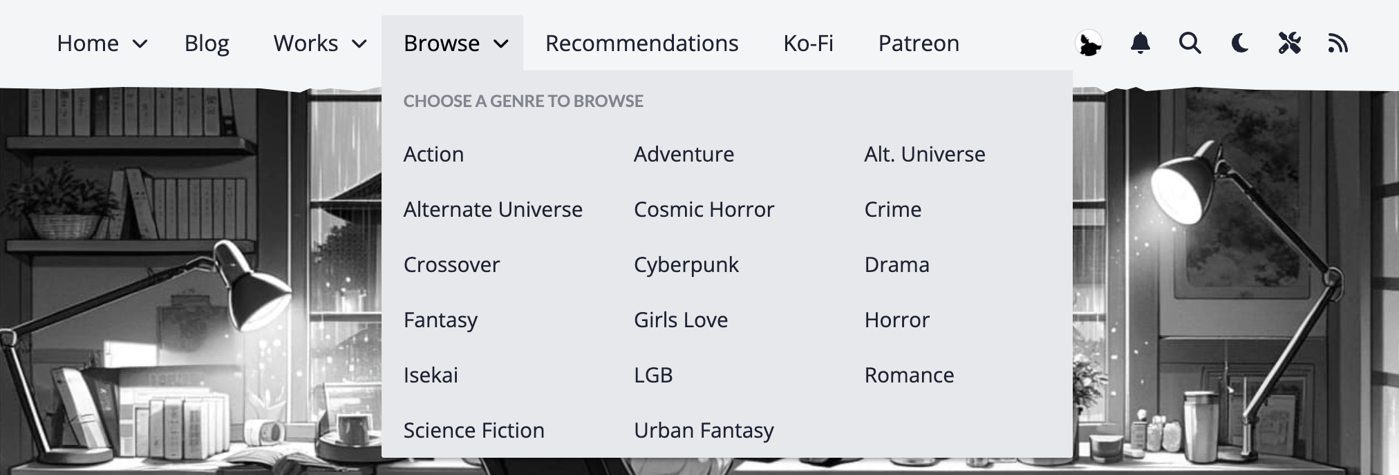 Genres Submenu